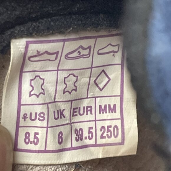 Evolv Skyhawk Rock Climbing Shoes Womens Size 8.5 BLK Blue Cream Leather Lace Up - Picture 12 of 12